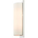 Meridian 2 Light 6 inch Brushed Nickel ADA Wall Sconce Wall Light