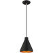 Allison 1 Light 7 inch Black Mini Pendant Ceiling Light