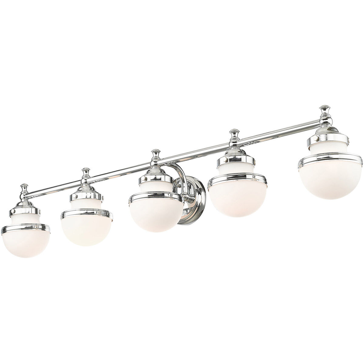 Oldwick 5 Light 43 inch Polished Chrome Bath Vanity Wall Light