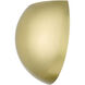 Piedmont 1 Light 10 inch Satin Brass ADA Wall Sconce Wall Light