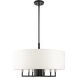 Meridian 7 Light 24 inch Black Pendant Chandelier Ceiling Light 