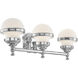 Oldwick 3 Light 24 inch Polished Chrome Bath Vanity Wall Light