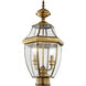 Monterey 2 Light 22 inch Antique Brass Outdoor Post Top Lantern 