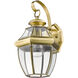 Monterey 1 Light 13 inch Antique Brass Outdoor Wall Lantern