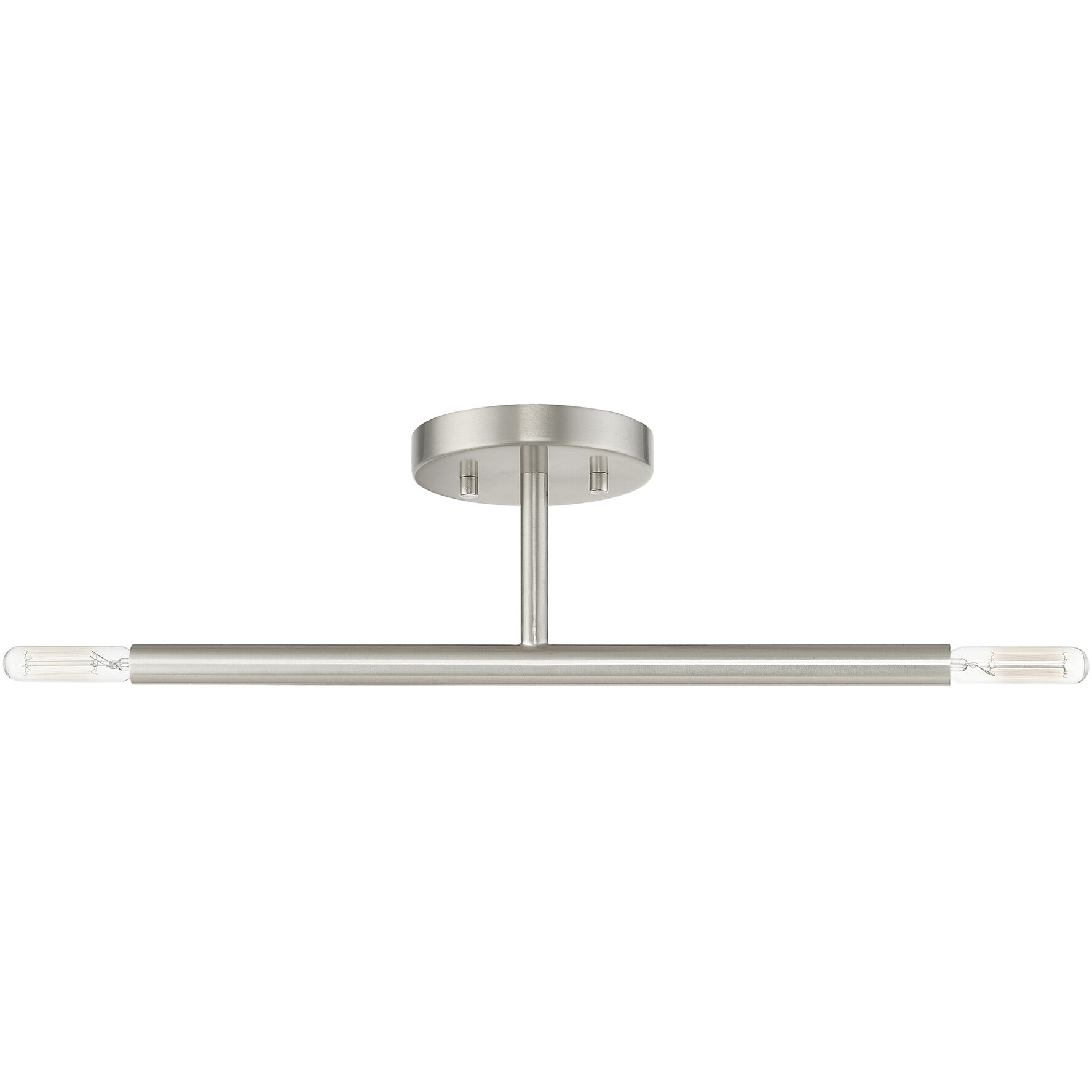Copenhagen 2 Light 5.13 inch Brushed Nickel Semi-Flush Ceiling Light