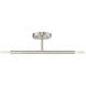 Copenhagen 2 Light 5.13 inch Brushed Nickel Semi-Flush Ceiling Light