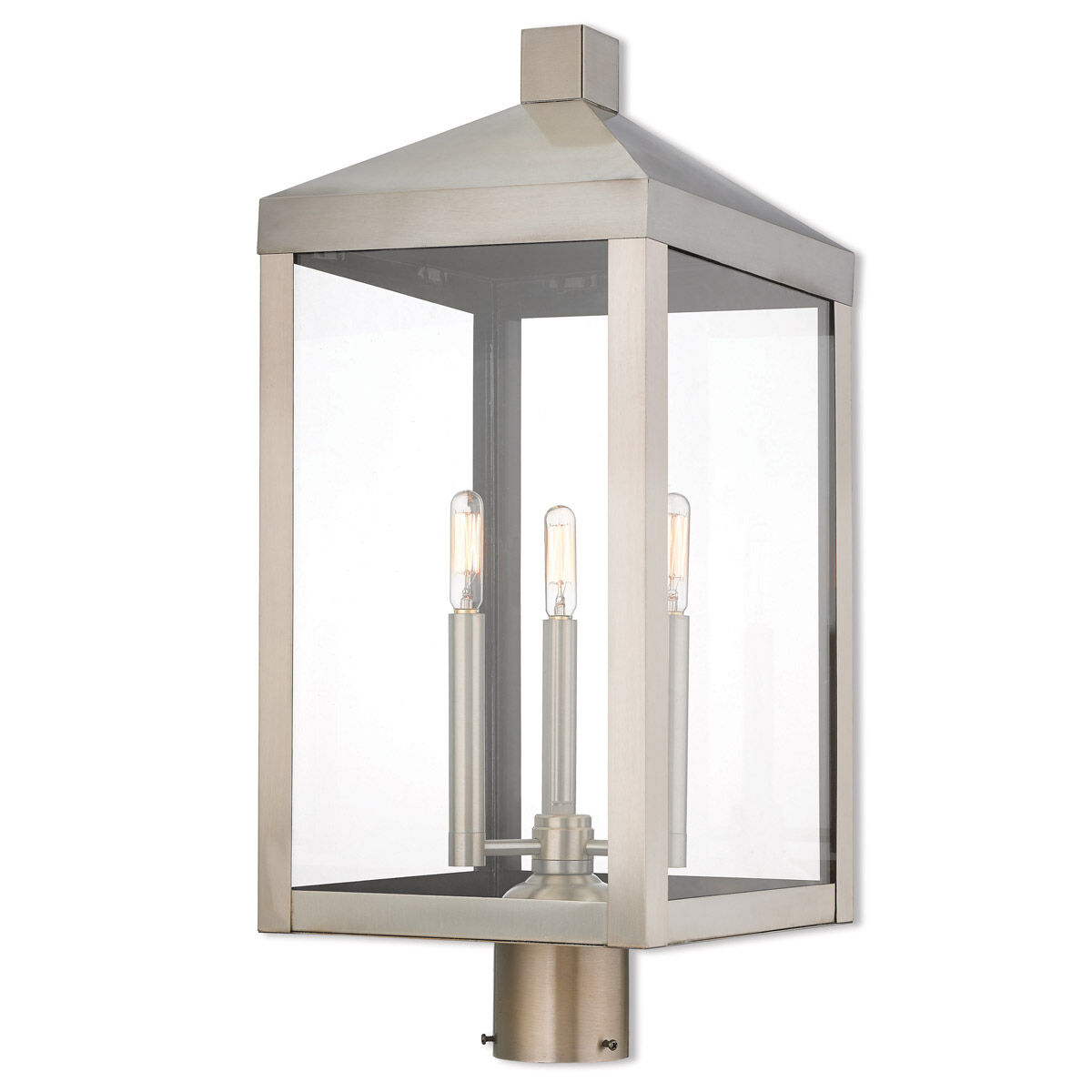 Nyack 3 Light 10.50 inch Post Light & Accessory