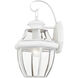 Monterey 1 Light 13 inch White Outdoor Wall Lantern