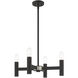 Copenhagen 4 Light 20 inch Black Mini Chandelier Ceiling Light