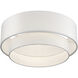 Manorwood 3 Light 18 inch Bronze Semi-Flush Ceiling Light