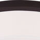 Meridian 3 Light 15 inch Bronze Flush Mount Ceiling Light