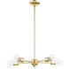 Lansdale 5 Light 19 inch Polished Brass Chandelier Ceiling Light