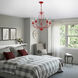 Katarina 5 Light 23 inch Shiny Red Chandelier Ceiling Light