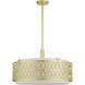 Vistaview 5 Light 24 inch Soft Gold Pendant Chandelier Ceiling Light