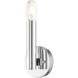 Copenhagen 1 Light 5.13 inch Polished Chrome ADA Wall Sconce Wall Light, Single