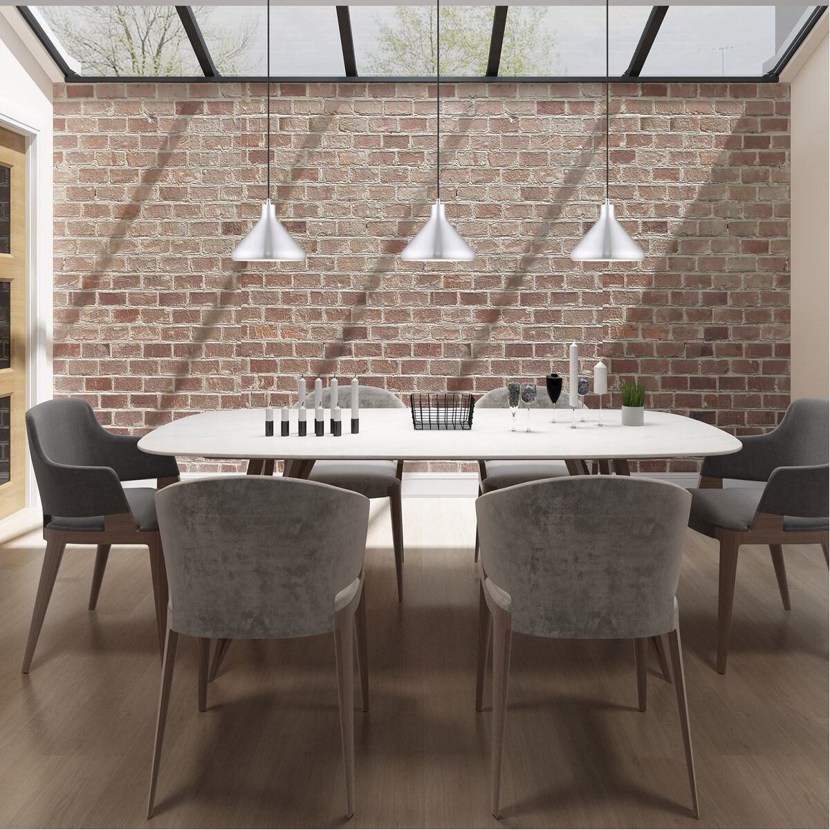 Allison 1 Light 10.5 inch Brushed Aluminum Mini Pendant Ceiling Light