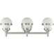 Oldwick 3 Light 24 inch Brushed Nickel Bath Vanity Wall Light