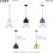 Bolita 8 inch Bronze with Antique Brass Accents LED Pendant Ceiling Light