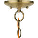 Aria 5 Light 24 inch Antique Brass Chandelier Ceiling Light