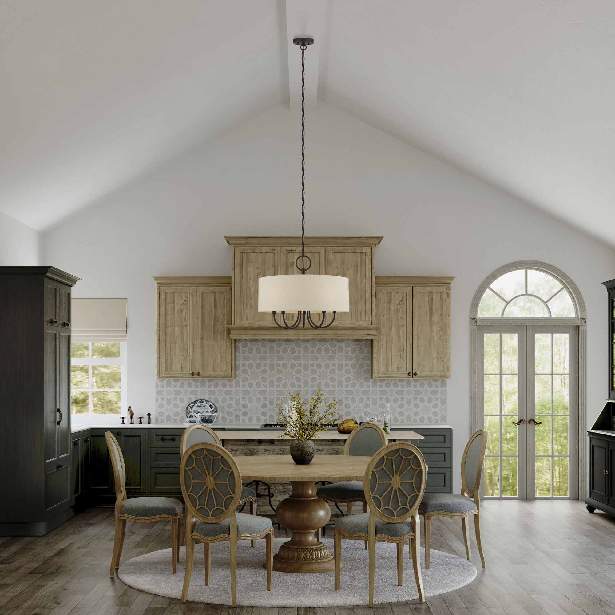 Bellingham 5 Light 22 inch Bronze Pendant Chandelier Ceiling Light