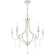 Glendale 5 Light 25 inch White Chandelier Ceiling Light