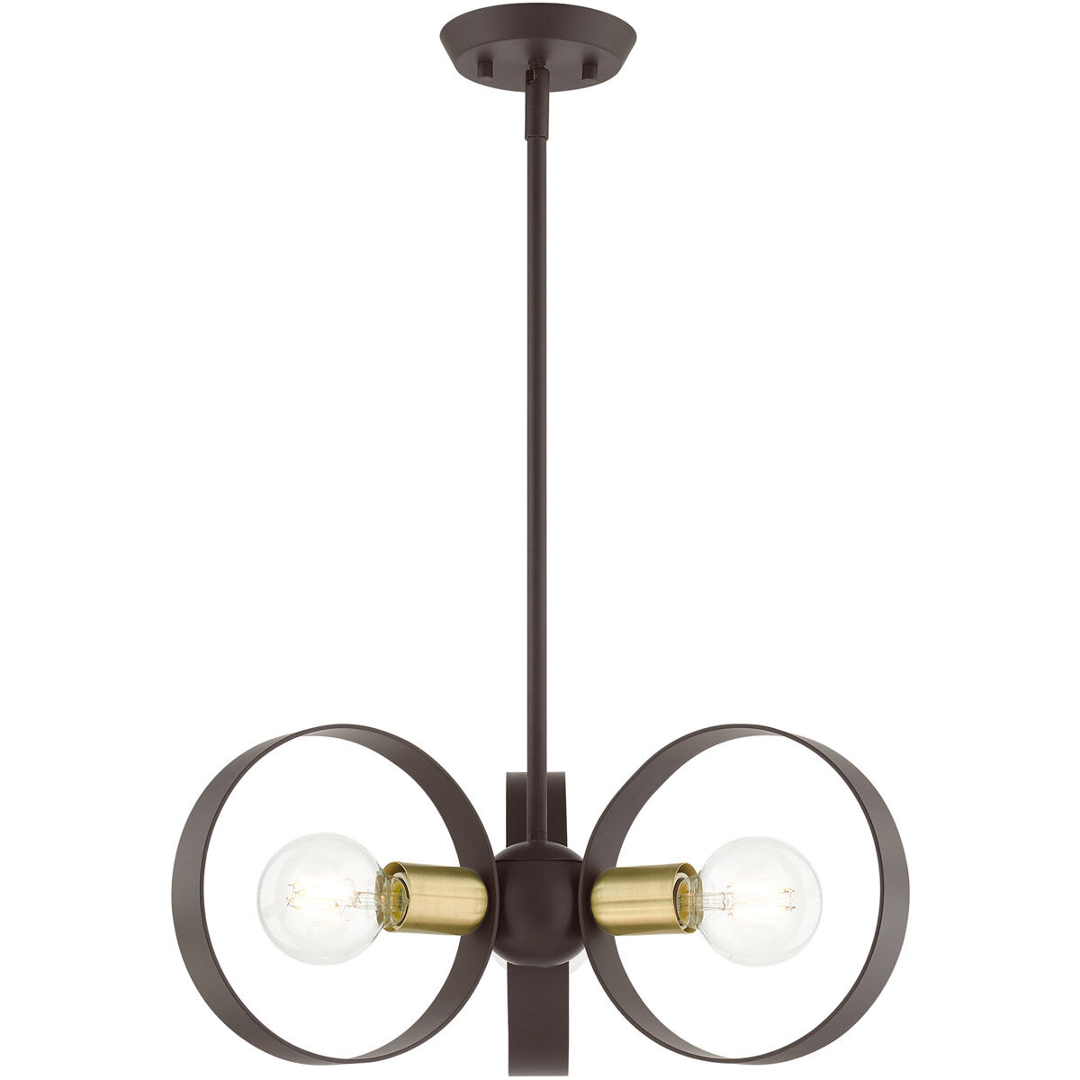 Modesto 3 Light 19 inch Bronze Chandelier Ceiling Light