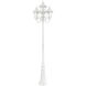 Oxford 4 Light 93 inch Textured White Outdoor Post Light