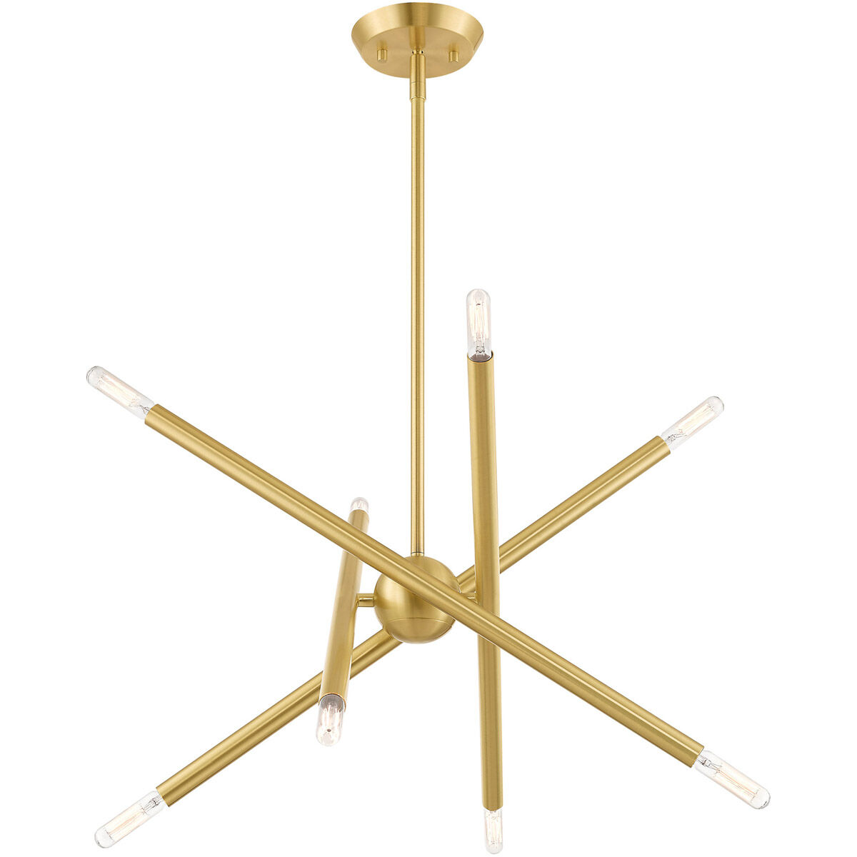 Soho 8 Light 19.5 inch Satin Brass Chandelier Ceiling Light