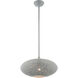 Charlton 1 Light 16 inch Nordic Gray with Brushed Nickel Accents Pendant Ceiling Light