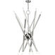 Monaco 14 Light 40 inch Brushed Nickel Foyer Chandelier Ceiling Light