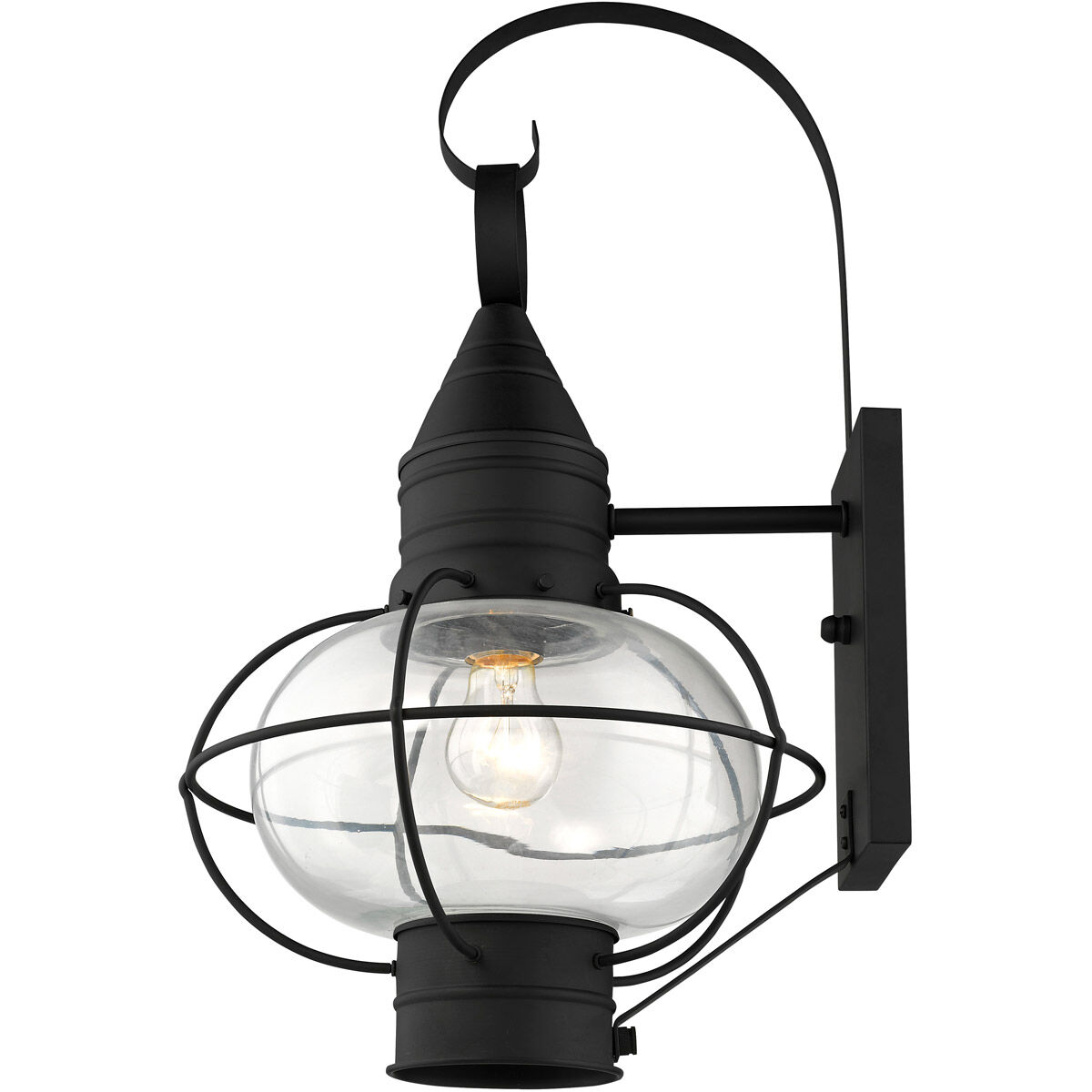 Newburyport 1 Light 21 inch Black Outdoor Wall Lantern