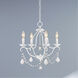 Chesterfield 4 Light 18 inch Antique White Mini Chandelier Ceiling Light