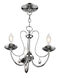 Mirabella 3 Light 14.5 inch Polished Chrome Chandelier Ceiling Light
