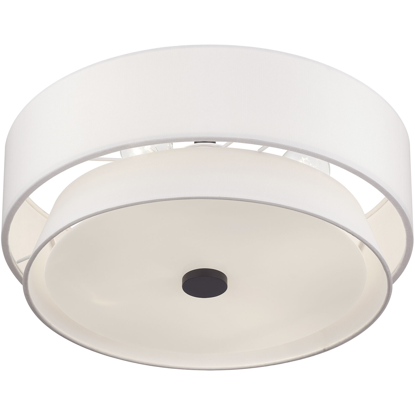 Fontana 4 Light 18 inch Bronze Semi-Flush Ceiling Light