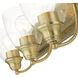 Birmingham 3 Light 24 inch Antique Brass Vanity Sconce Wall Light