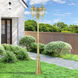 Oxford 3 Light 87 inch Soft Gold Outdoor Post Light, 3-Head