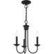 Estate 3 Light 14 inch Black Chandelier Ceiling Light