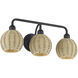 Summervine 3 Light 23.5 inch Bronze Vanity Wall Sconce Wall Light