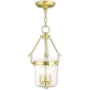 Rockford 3 Light 11 inch Polished Brass Pendant Ceiling Light