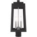Oslo 3 Light 20 inch Black Outdoor Post Top Lantern