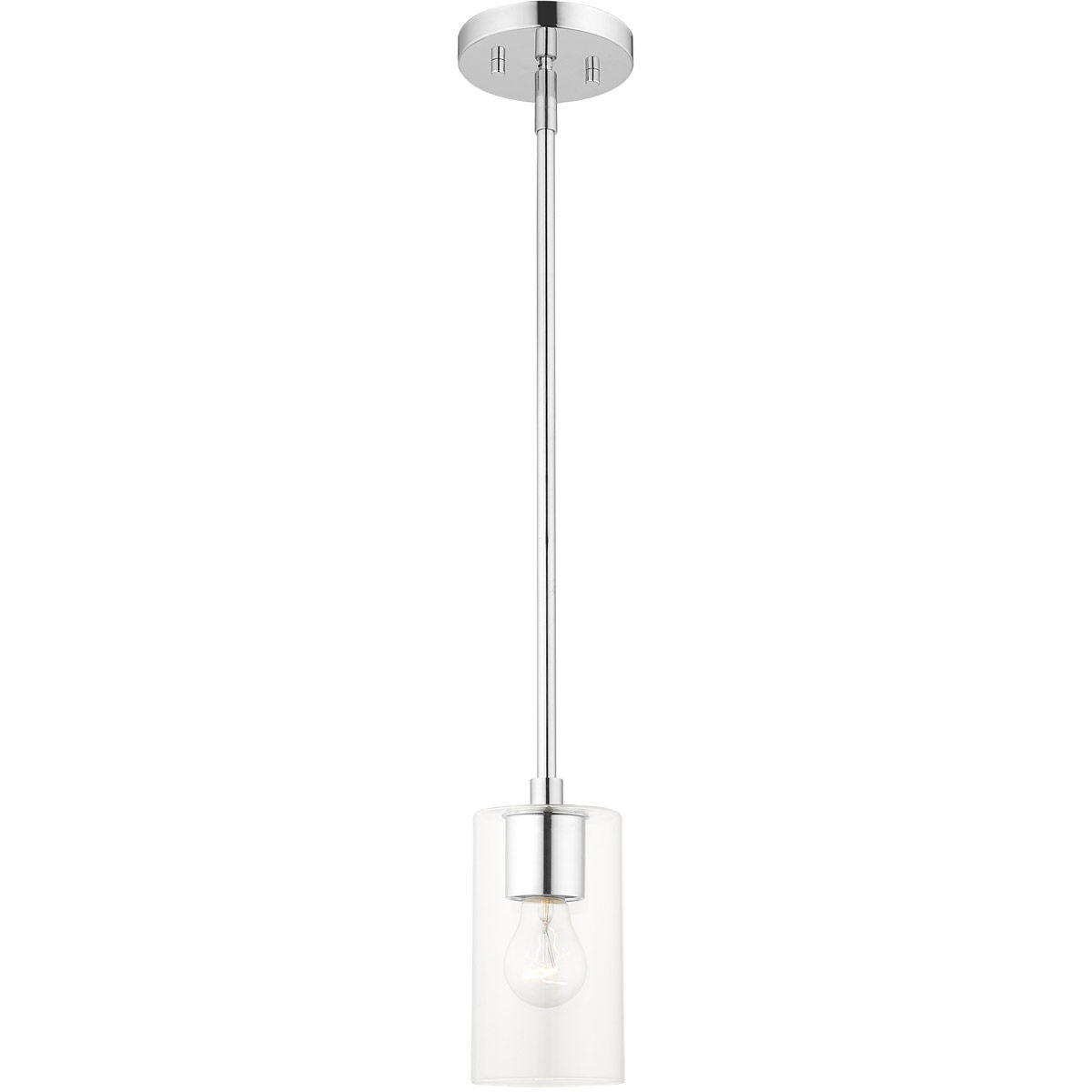 Zurich 1 Light 5 inch Polished Chrome Pendant Ceiling Light