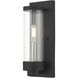 Hillcrest 1 Light 12 inch Textured Black Outdoor ADA Wall Lantern