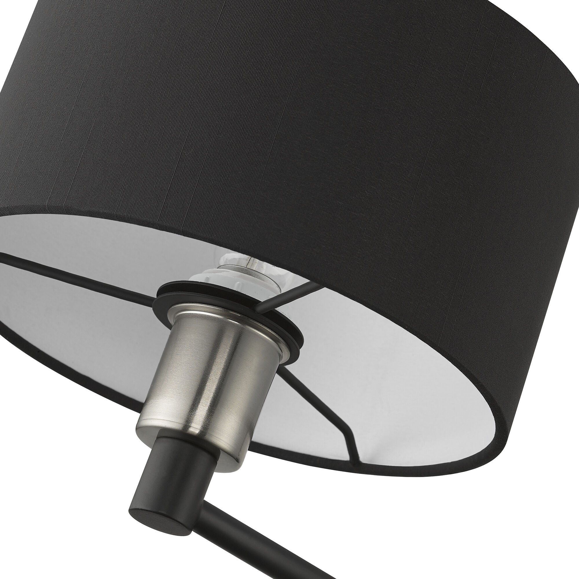 Bainbridge 14.75 inch 60.00 watt Black with Brushed Nickel Accents Swing Arm Wall Lamp Wall Light