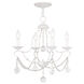 Chesterfield 4 Light 18 inch Antique White Mini Chandelier Ceiling Light