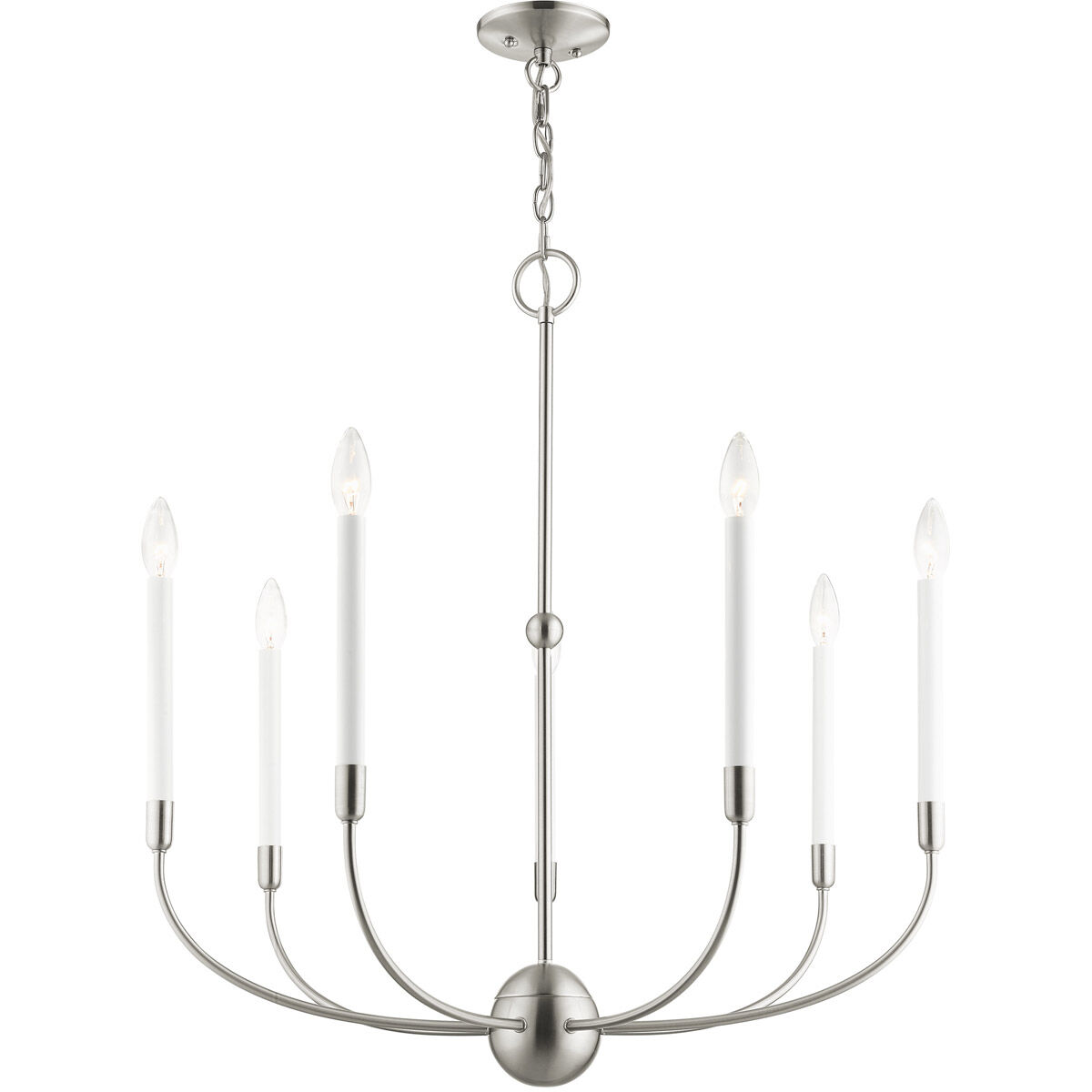 Clairmont 7 Light 28 inch Brushed Nickel Chandelier Ceiling Light