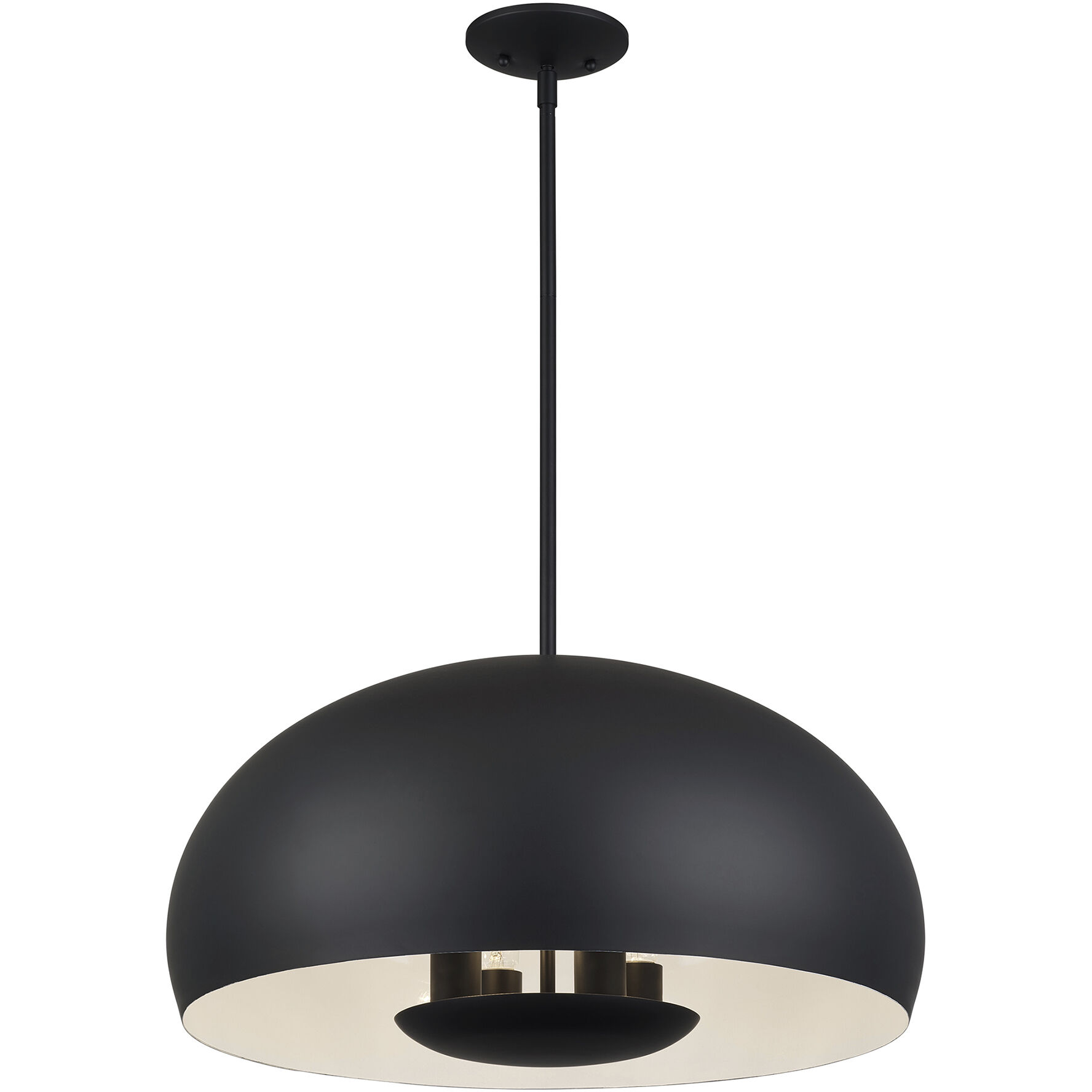 Domma 4 Light 22.5 inch Black Pendant Ceiling Light