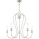 Lucerne 5 Light 24 inch Brushed Nickel Chandelier Ceiling Light