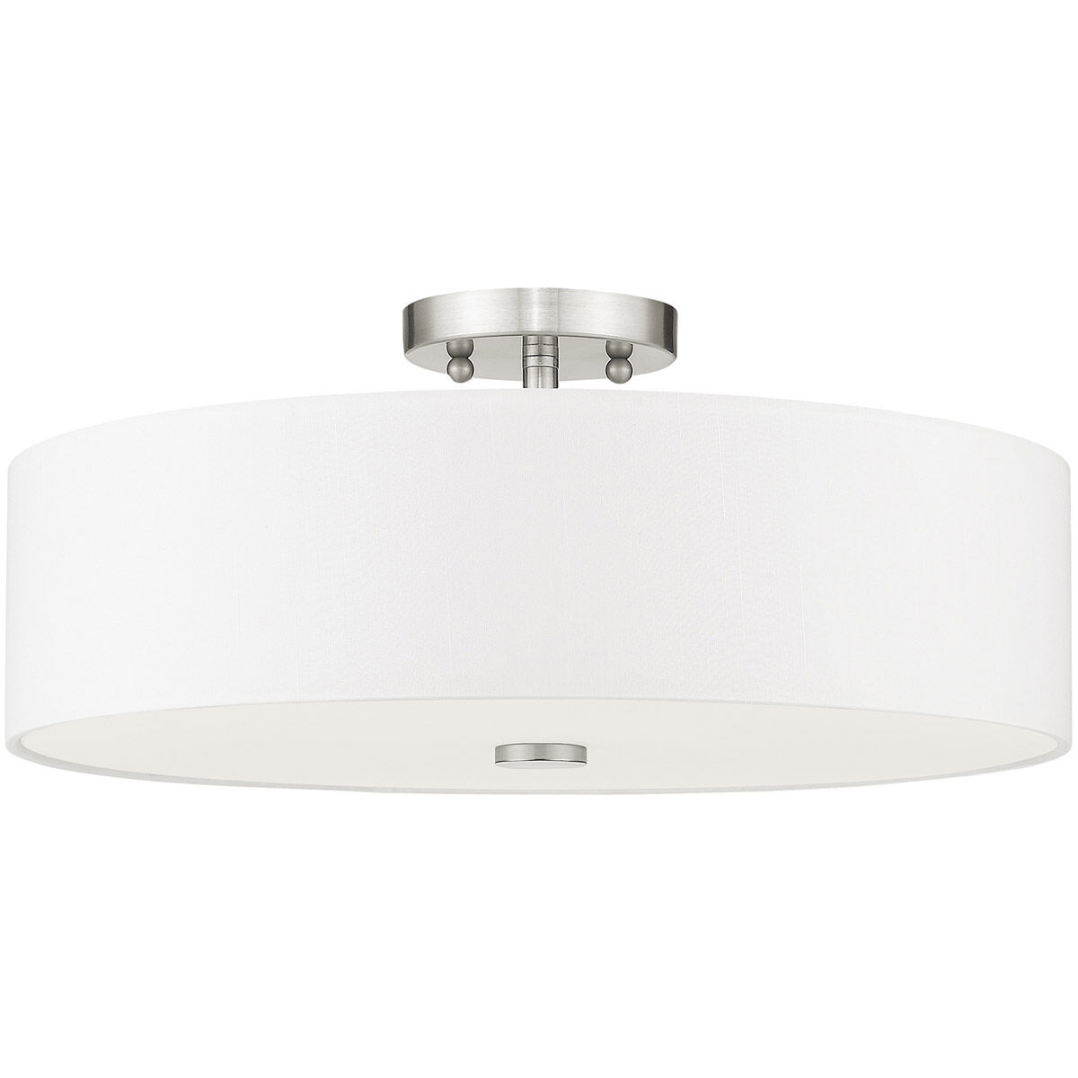 Meridian 4 Light 18 inch Brushed Nickel Semi-Flush Mount Ceiling Light 