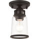 Lawrenceville 1 Light 5 inch Bronze Flush Mount Ceiling Light