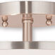 Park Ridge 2 Light 11 inch Brushed Nickel Semi-Flush Mount Ceiling Light